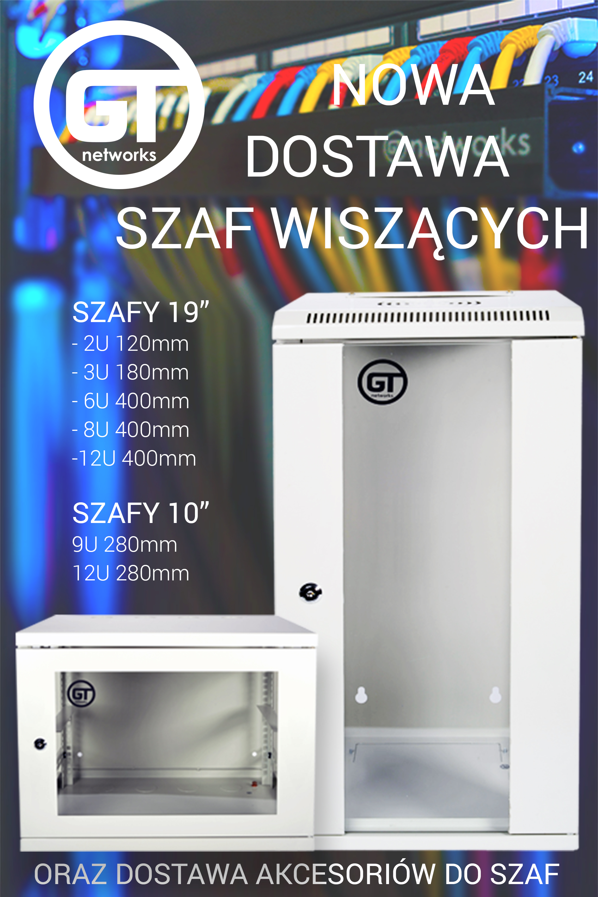 Szafy teleinformatyczne wiszące